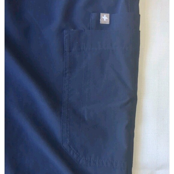 FIGS Yola FREEx Lined Scrub Pants Women Bottoms Medical Uniform Navy Blue M - Picture 6 of 12